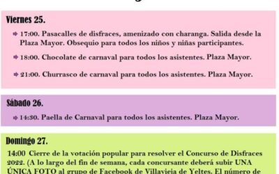Programación y bases del concurso Carnaval 2022