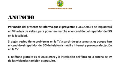 Implantación proyecto LLEGA700 en Villavieja de Yeltes