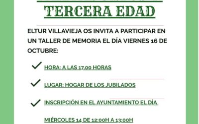 Taller de memoria para adultos y tercera edad