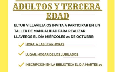 Taller de manualidad para adultos y tercera edad