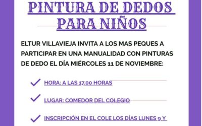 Taller de manualidad con pintura de dedos para niños