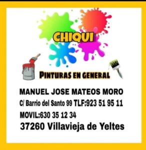 Pinturas en general Chiqui