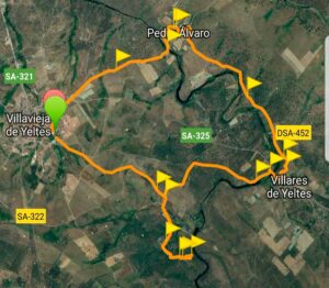 VILLAVIEJA DE YELTES – PUENTE DE HIERRO – VILLARES DE YELTES – CAMINO DE PEDRO ALVARO